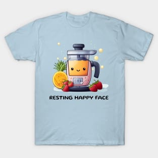 Fruit Juicer Resting Happy Face Funny Health Novelty T-Shirt